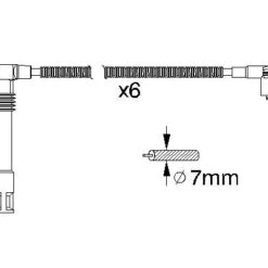 Bosch Ignition Cable Kit 0986356321 -AutohausAZ shop 098635632113211288