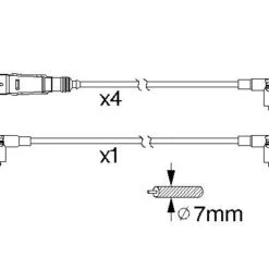 Bosch Ignition Cables/Part 0986356343 -AutohausAZ shop 098635634313213552