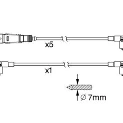 Bosch Ignition Cable Kit 0986356371 -AutohausAZ shop 098635637113211599