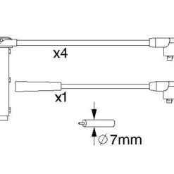 Bosch Ignition Cable Kit 0986356731 -AutohausAZ shop 098635673113188589