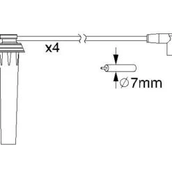 Bosch Ignition Cable Kit 0986357192 -AutohausAZ shop 098635719213212901 2