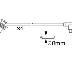 Bosch Ignition Cable Kit 0986357208 -AutohausAZ shop 098635720813212902